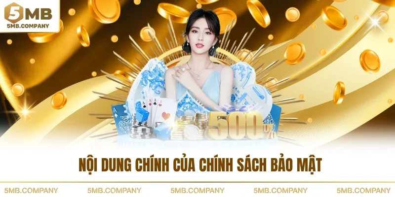 Nội dung chính của chính sách bảo mật